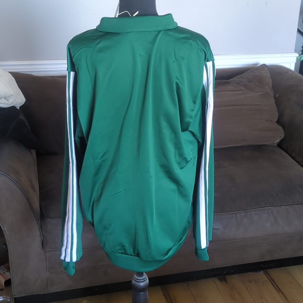 NWT Adidas Men's Collegiate Green Dayready Full Zip Track Top Size Large - Picture 9 of 9